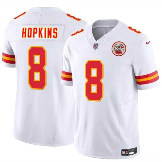 Men & Women & Youth Kansas City Chiefs #8 DeAndre Hopkins White 2024 F.U.S.E. Vapor Untouchable Limited Stitched Jersey,We sell and wholesale Men & Women & Youth Kansas City Chiefs #8 DeAndre Hopkins White 2024 F.U.S.E. Vapor Untouchable Limited Stitched Jersey on line form chian!
